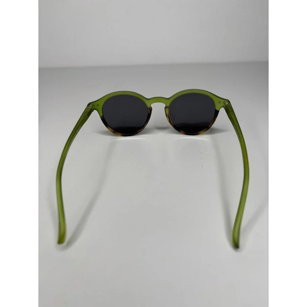 Round Sunglasses Lot of 2 Unisex Black Green UV Protection AS IS